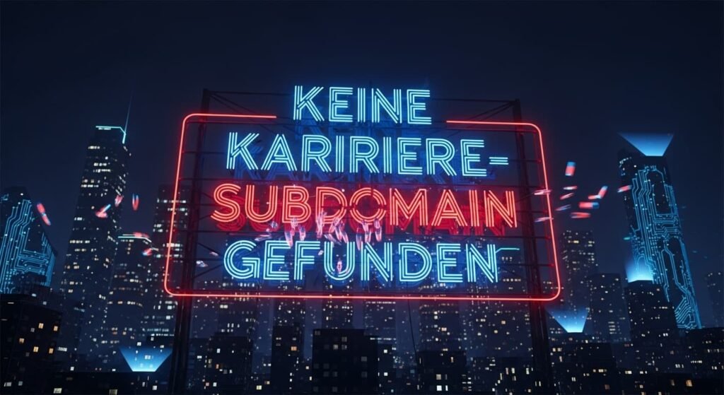 Keine Karriere-Subdomain Gefunden: Causes, SEO Impact, Fixes